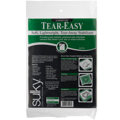 Embroidery Stabilizer Tear Away Crispy/Brittle Texture Easy Tear