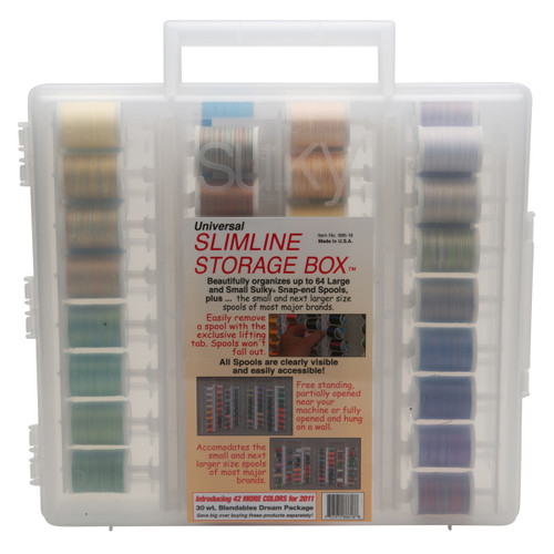 Universal Slimline Thread Storage Box -30 Wt. Cotton Thread Dream Pkg.