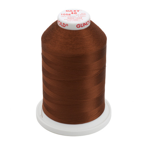 Sulky 12 Wt. Cotton Thread -Med. Tawny Tan - 2,100 yd. Jumbo Cone