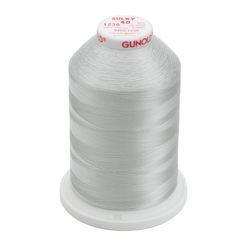 Sulky 40 wt 850 Yard Rayon Thread - 943-1236 - Light Silver – Carolina  Thread Place