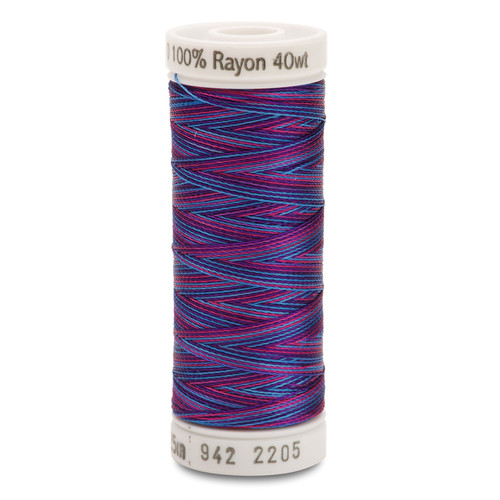 Sulky Rayon Thread 40wt 250yd Variegated - Blue