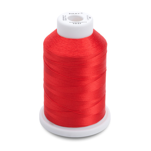 Sulky 40 Wt. Rayon Thread- Christmas Red - 5,500 yd. Jumbo Cone