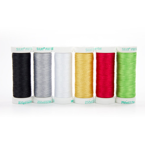 Universal Slimline Thread Storage Box - 12 Wt. Cotton Blendables Thread  Starter Pkg.