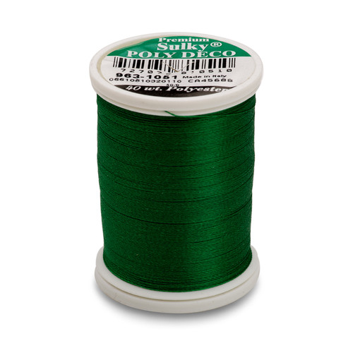 SULKY METALLIC EMBROIDERY THREAD ~ 5 SPOOL BOX (165 YARDS EACH) 142-7018  GREEN