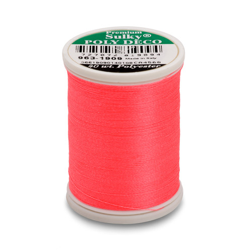 Sulky 40 Wt. Poly Deco Thread - Neon Green - 5,500 yd. Cone