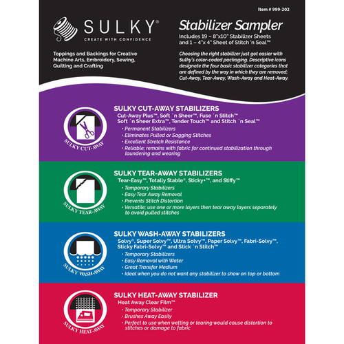 Sulky Super Solvy Heavier Water Soluble Stabilizer- 12''W x 9-1/2yds