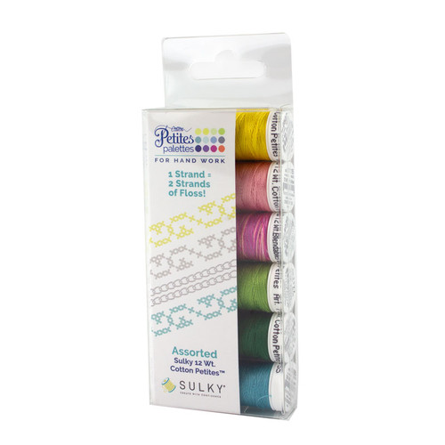 Pastel Rainbow set of Sulky Solid Cotton Thread - 12wt.; 10 spools tot –  Seed Stitch Studio