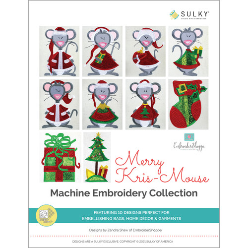 ITH Gift Tag: Jolly Santa Machine Embroidery Design - 2 Sizes