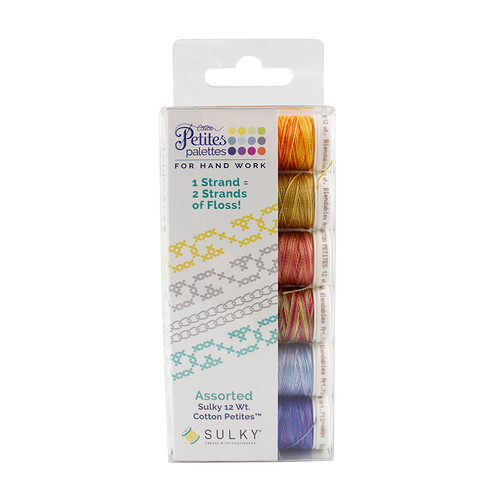 12 Wt. Cotton Petites Blendables Thread - Food and Wine Collection - 50 yd.  Spools