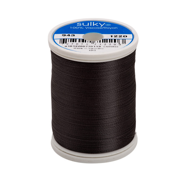 Sulky Rayon Thread 250 Yards - Charcoal Gray Sewing & Embroidery Thread