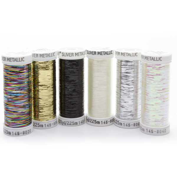 Sulky Sliver Metallic Thread - 6 Most Popular Colors Sampler - 250 yd ...