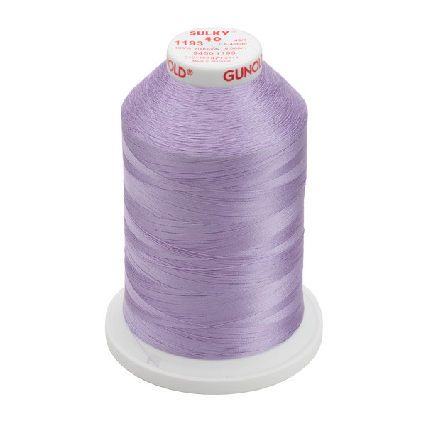 サキナ lavender Sulky 40 Wt. Rayon Thread- Lavender - 850 yd. Spool