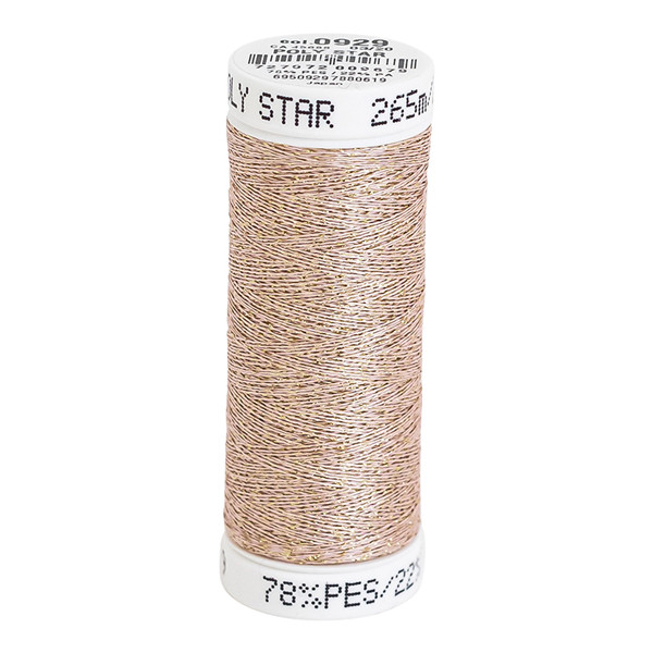 Sulky 30 Wt. Poly Sparkle™ Thread - Light Apricot with Gold