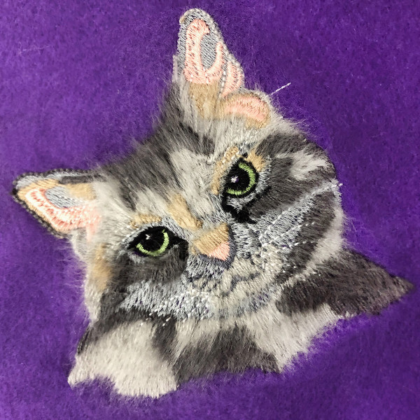 Machine Embroidery on Things that are Fluffy - Sulky