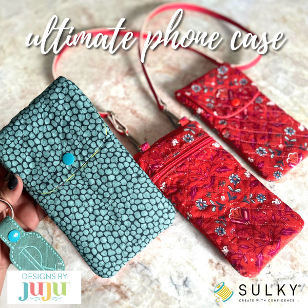 Riu　Enamel quilting phone bag Designs by Juju Ultimate Phone Case Kit