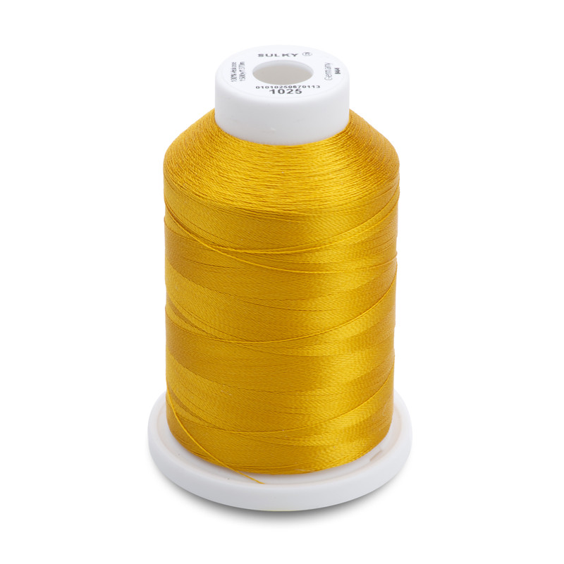 Sulky of America 268d 40wt 2-Ply Rayon Thread, 1500 yd, Mine Gold