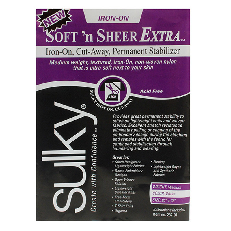 Sulky-Soft 'n Sheer Extra Stabilizer – Sewing Machine Artistry
