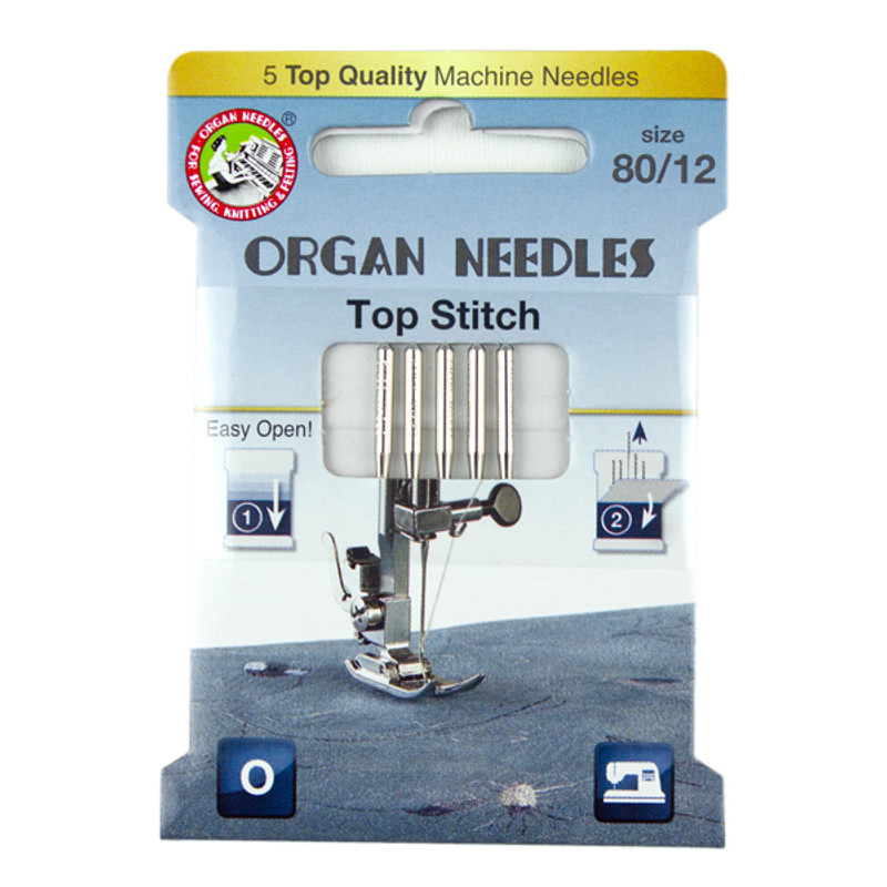 Organ SASEW8012 Sewing Machine Needles by 10 Pack of Ten Needles (100 Needles)