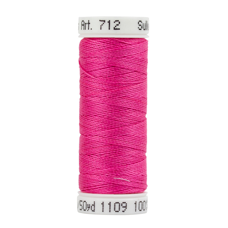 Sulky of America 12wt Cotton Petites Thread, 50 yd, Hot Pink