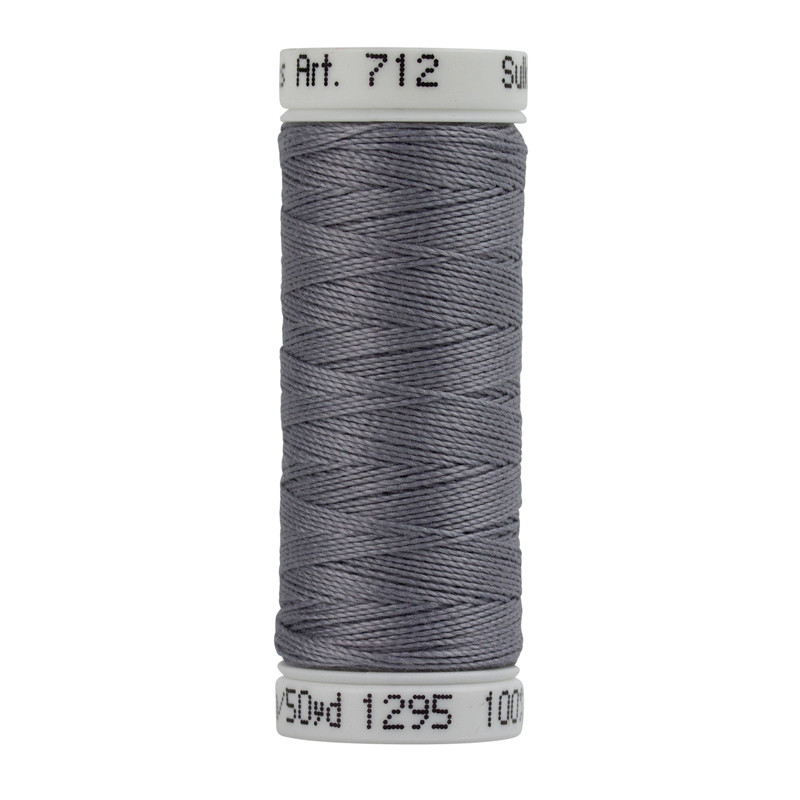 シルキーshoop Sulky 12 Wt. Cotton Petites Thread - Sterling - 50 yd. Spool