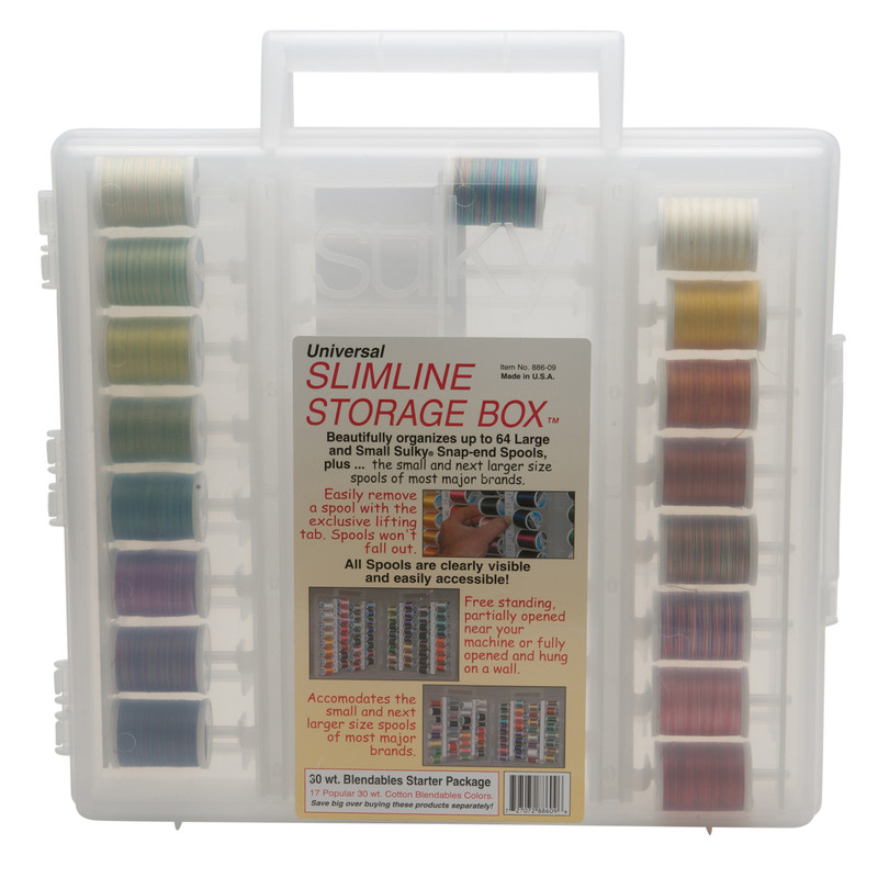 Bobbins Spools Box Set Colorful Plastic Metal Case Thread Storage