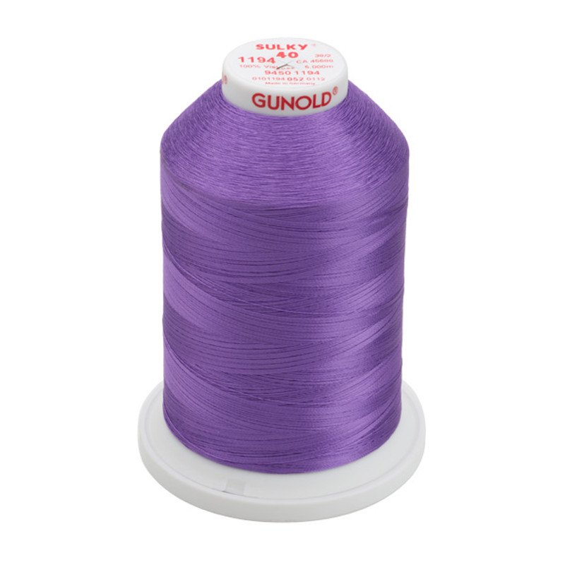 Sulky 40 Wt. Rayon Thread- Plum - 5,500 yd. Jumbo Cone