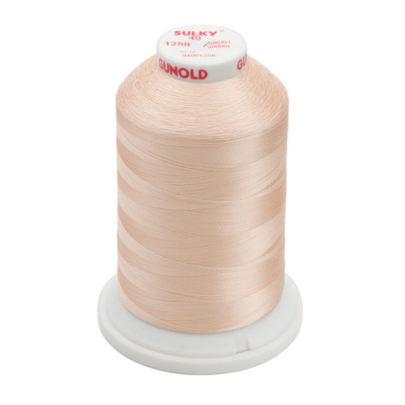 Sulky 40 Wt. Rayon Thread- Off White - 5,500 yd. Jumbo Cone