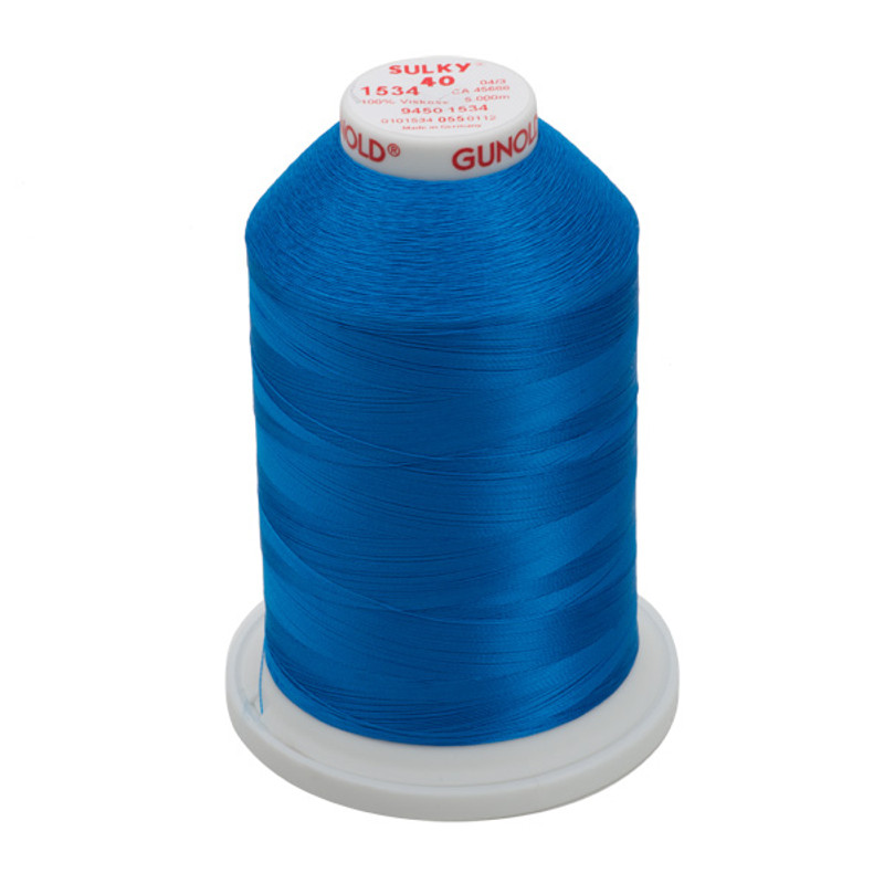 Sulky 40 Wt. Rayon Thread- Sapphire - 5,500 yd. Jumbo Cone