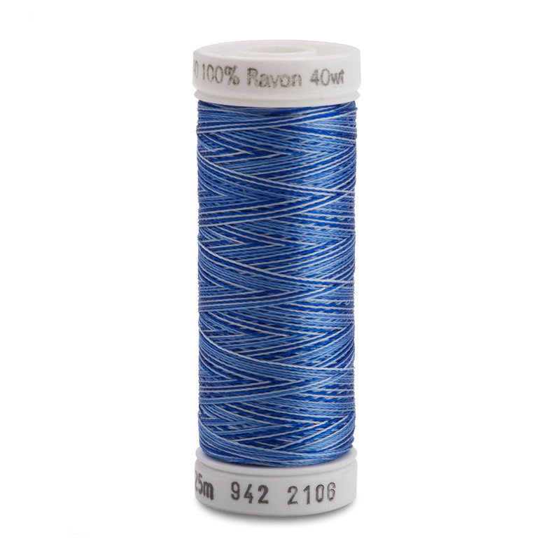 Sulky Rayon Thread 40wt 250yd Variegated - Blue