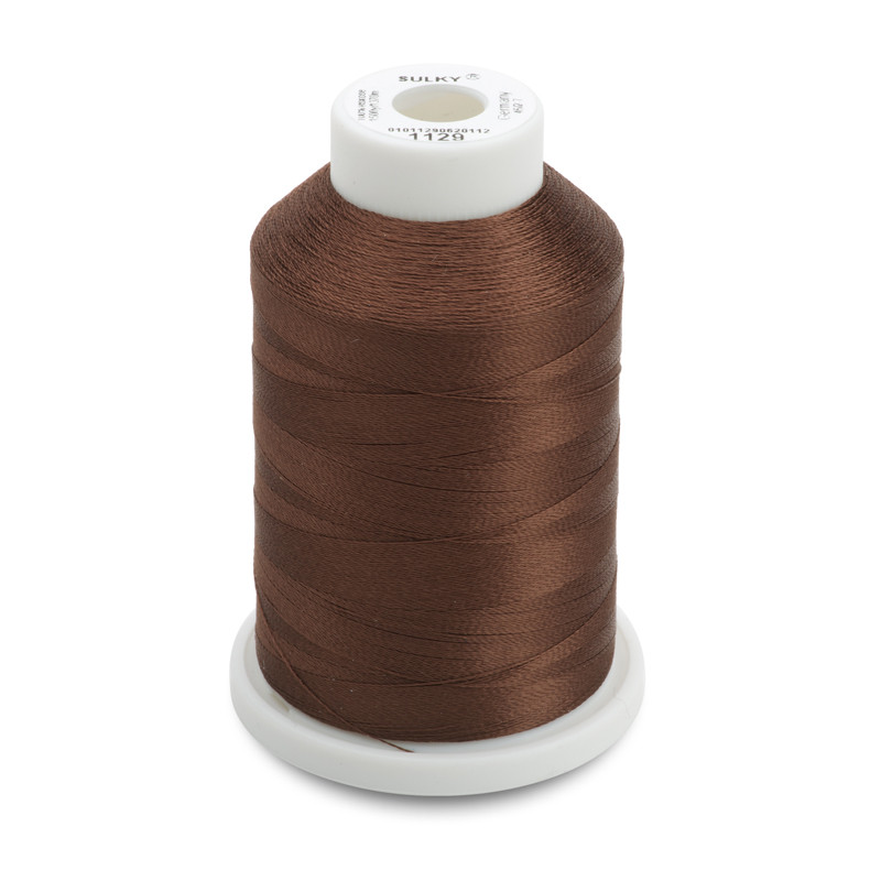 Sulky of America 268d 40wt 2-Ply Rayon Thread, 1500 yd, Brown