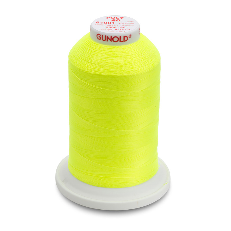 Sulky 40 Wt. Poly Deco Thread - Neon Green - 5,500 yd. Cone