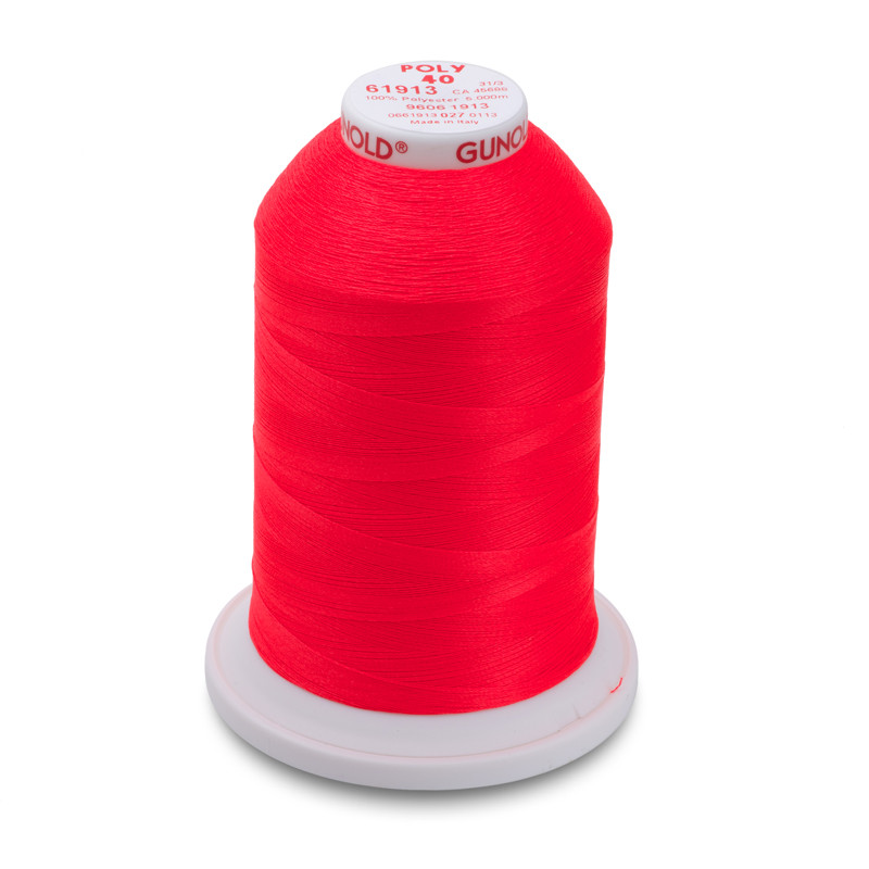 Metallic Embroidery 4-Cone Thread Kit - Red