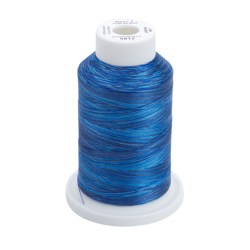 Sulky 60 Wt. PolyLite Multi-Color Thread - Stormy Blue - 1,650 yd