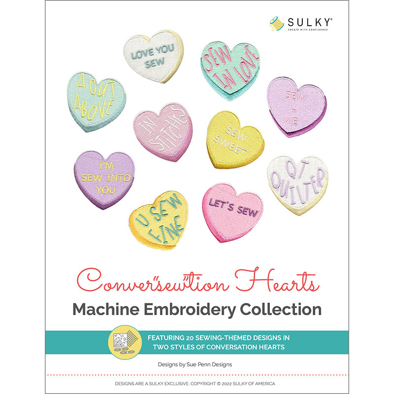 Conversewtion Hearts Machine Embroidery Design Collection