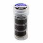 'A' Style Prewound Bobbin Thread - Black - 110 yds. (4 Bobbins/Tube)