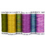 12 Wt. Cotton Thread - Pansies and Periwinkle Cross Stitch Sampler by Carolyn Manning - 50 yd. Spools