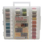 Universal Slimline Thread Storage Box - 30 Wt. Cotton Blendables Thread Pkg. - 1st 42 Colors