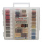 Universal Slimline Thread Storage Box - 12 Wt. Cotton Blendables Thread Pkg. - 2nd 42 Colors