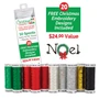 Christmas Palette - For Machine Embroidery - 10 pk. Thread Asst.