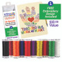 "Hug a Teacher" Design Thread Palette - 10 pk. - 250 yd. Spools "Hug a Teacher" Design Thread Palette - 10 pk. - 250 yd. Spools