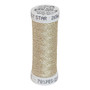 Sulky 30 Wt. Poly Sparkle™  Thread - Vanilla with Gold Sparkle - 290 yd. Spool