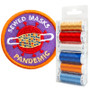 Pandemic Patch Mini Palette - 6-pack Sulky 40 wt. Rayon + Free Machine Embroidery Design