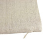 Oatmeal Colored Pillow Cover with Zipper Closure