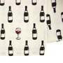 Wine Bottle Printed Kitchen Towel