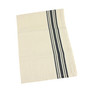 Retro Black Stripe Herringbone Dish Towel