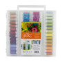 Sulky Filaine Petites 12 Wt. Acrylic Thread Collection 2 - Original Slimline Thread Box - 64 Spools