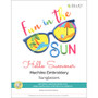 Hello Summer: Sunglasses - Machine Embroidery Design