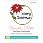 Christmas: Poinsettia Machine Embroidery Design Collection