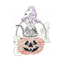 Halloween Machine Cross-Stitch Wordplay Design Combo by Ursula Michael