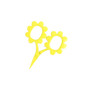 Yellow Flower Power Scissors